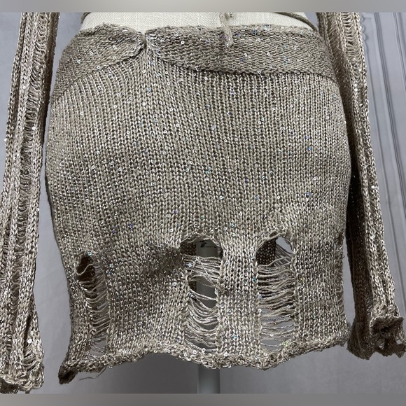 Polly Sequin Crochet Three Piece Skirt Sweater Dress Set - Picture 12 of 17